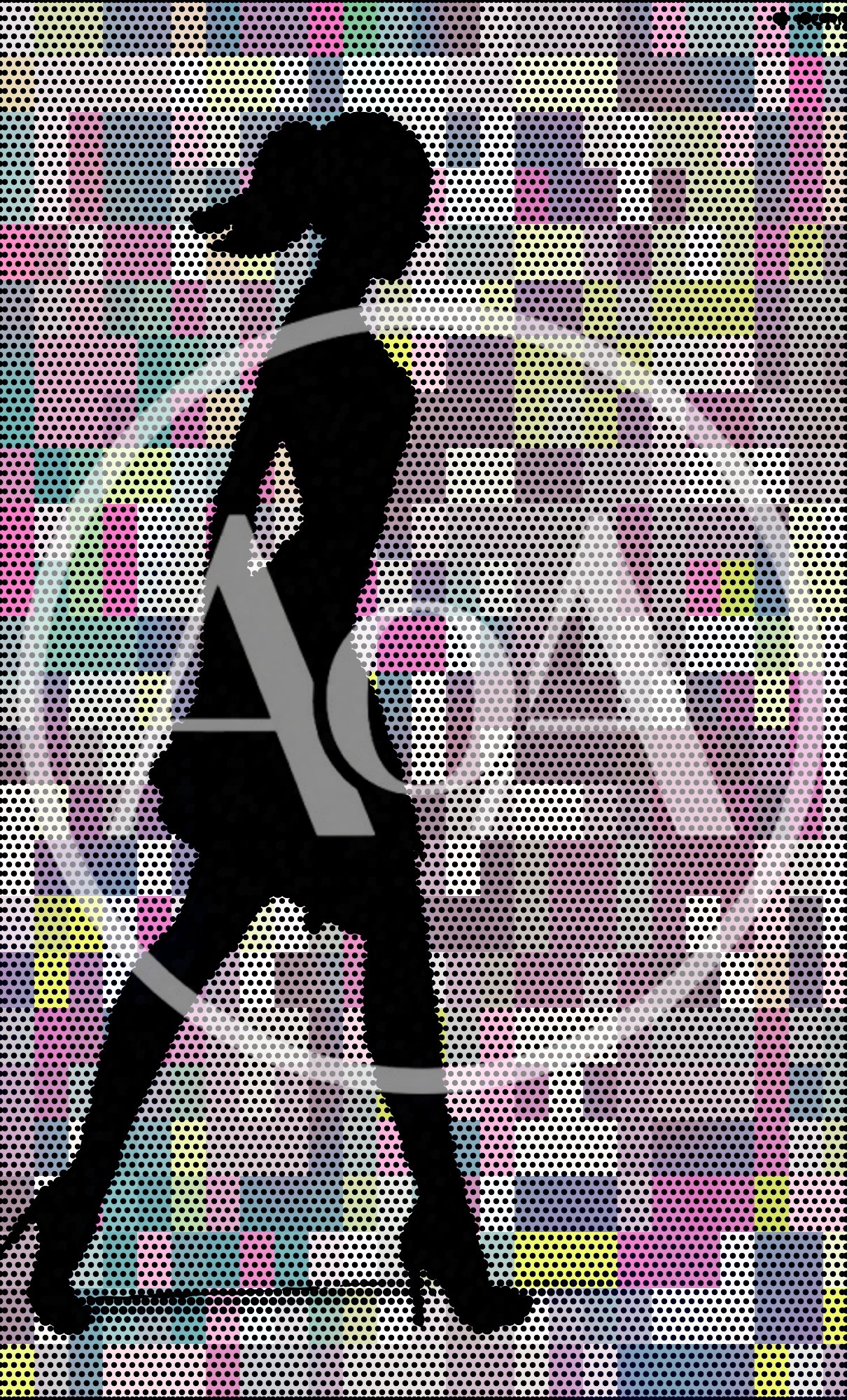 Silhouette Of A Woman Walking In High Heels