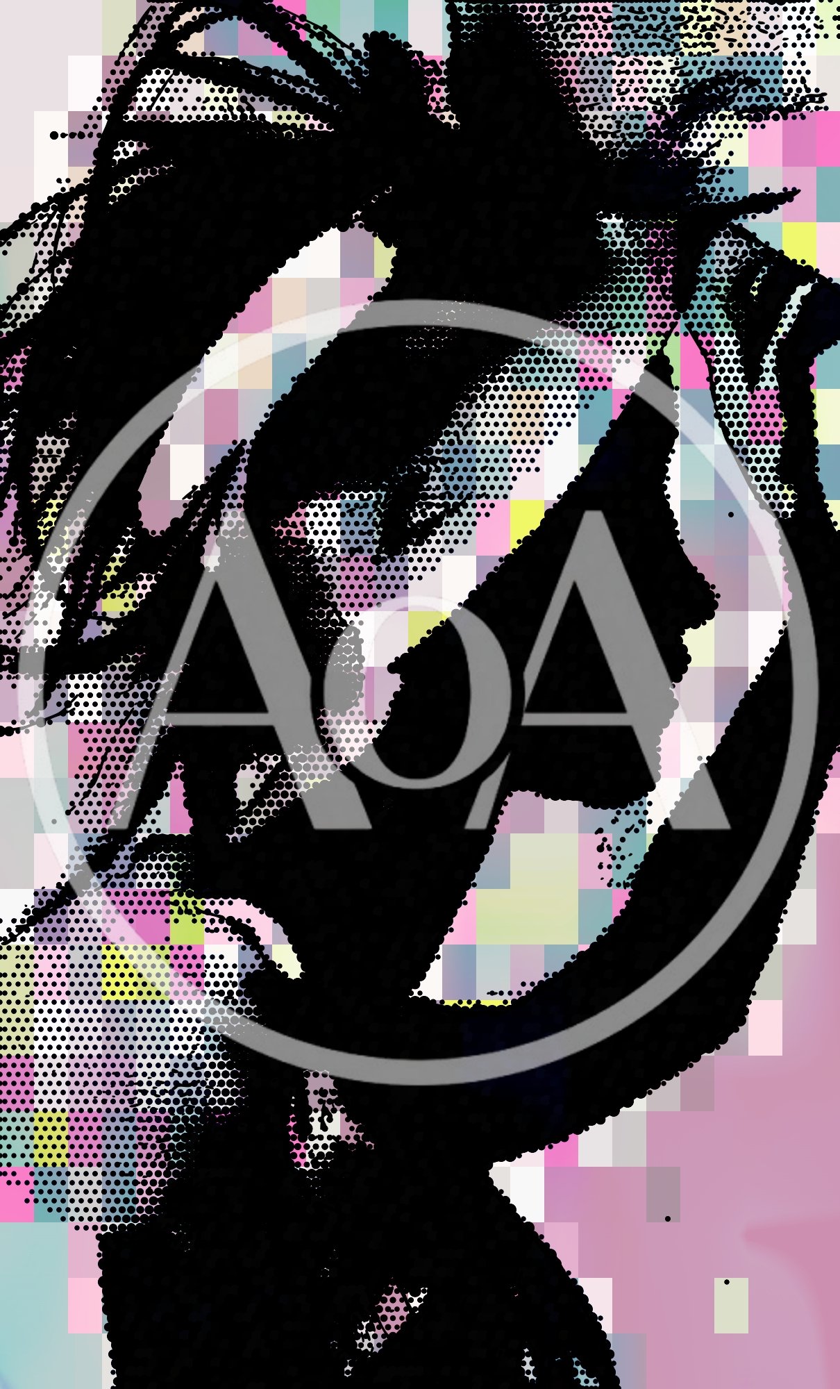 Abstract Silhouette Of A Woman In Pop Art Style