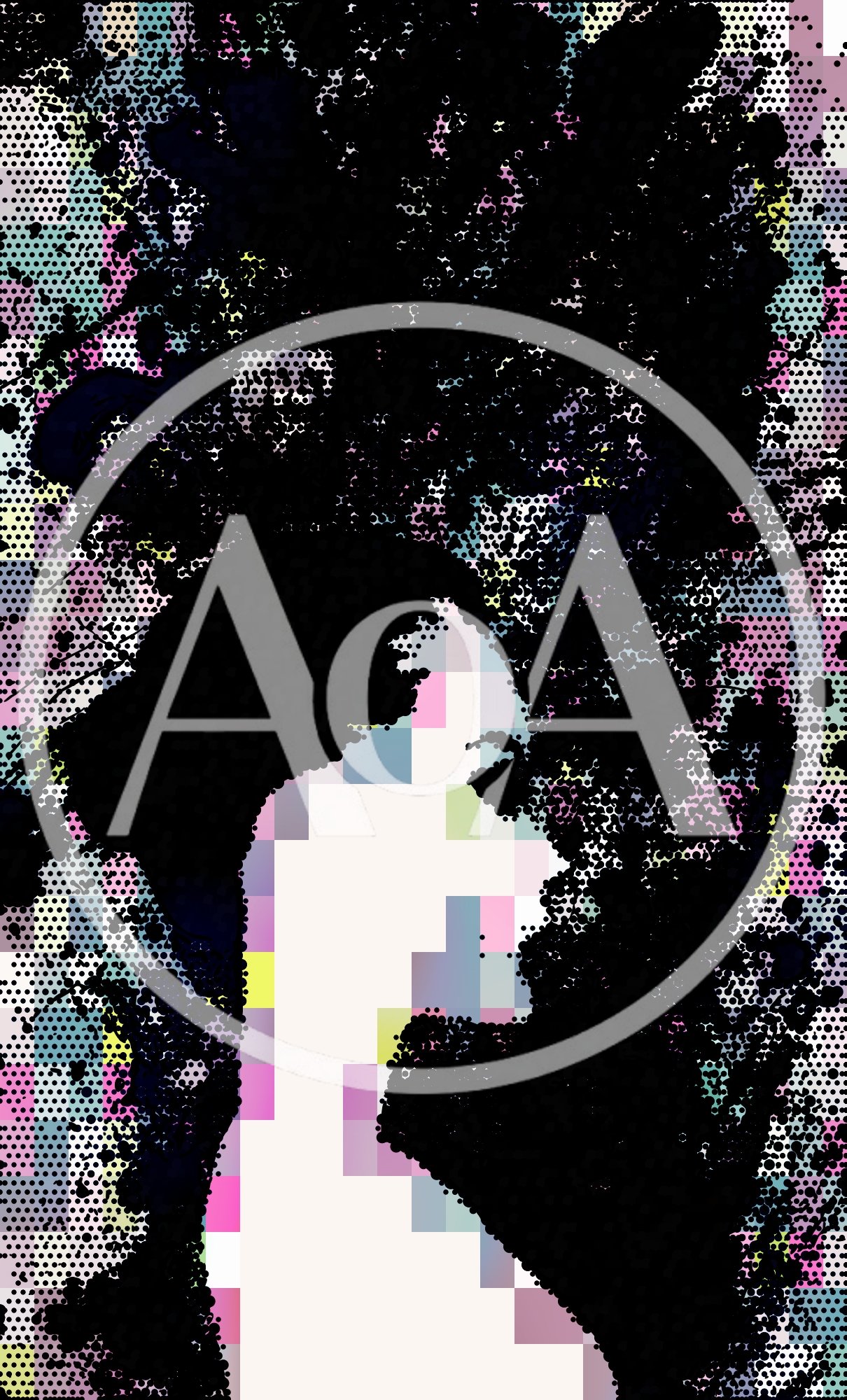 Abstract Silhouette Of A Woman With Ink Splatter Effect