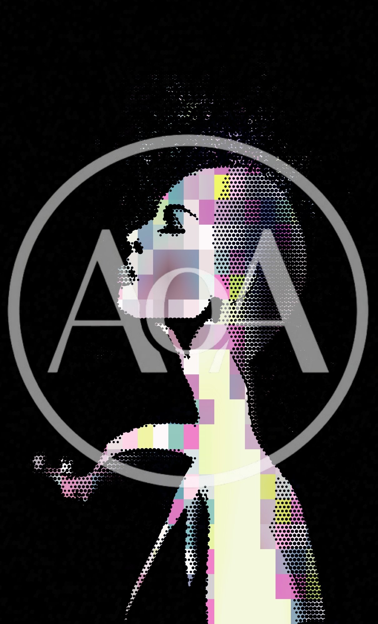 Abstract Digital Portrait Of A Human Silhouette