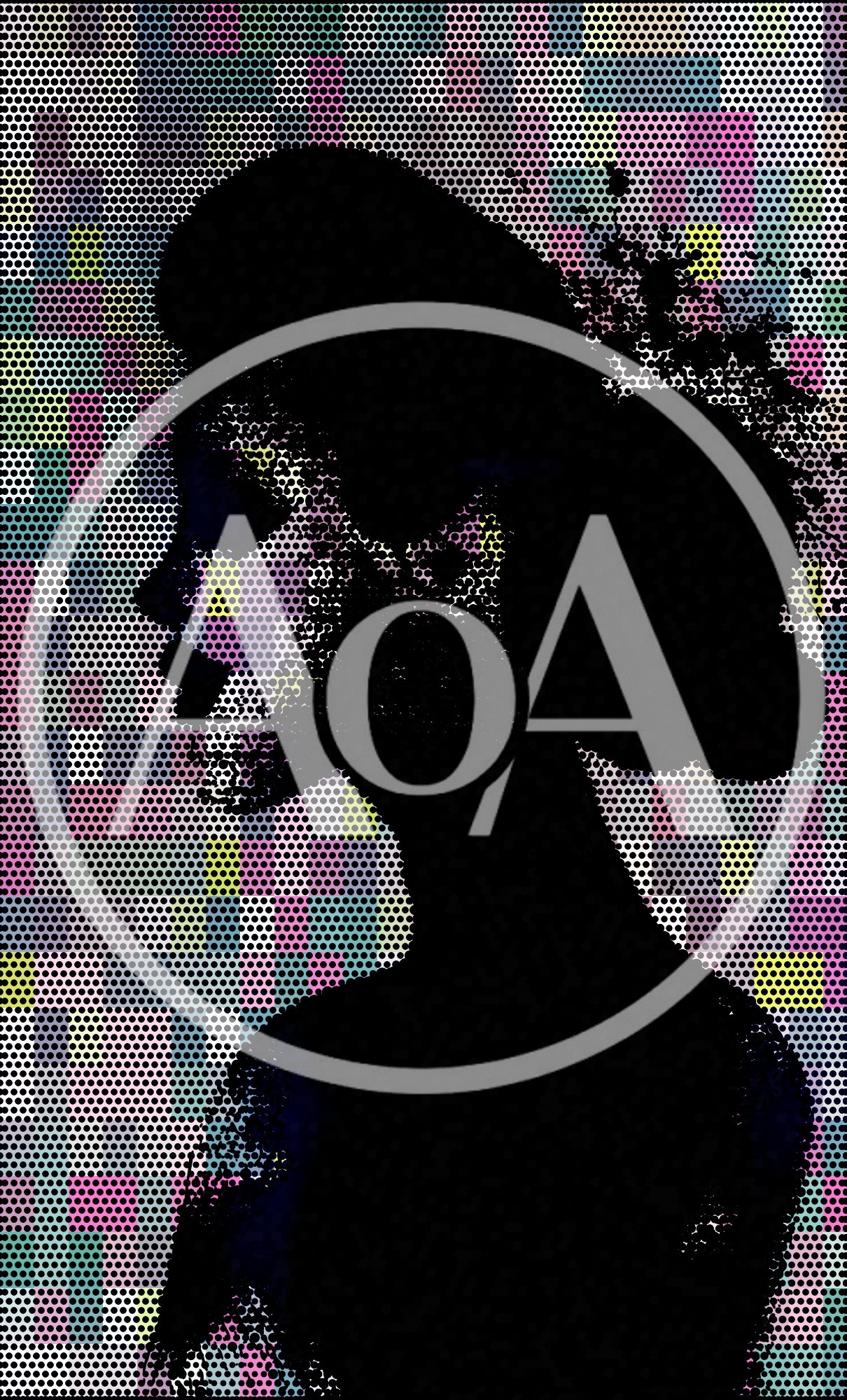 Abstract Silhouette Portrait Of A Woman In Profile