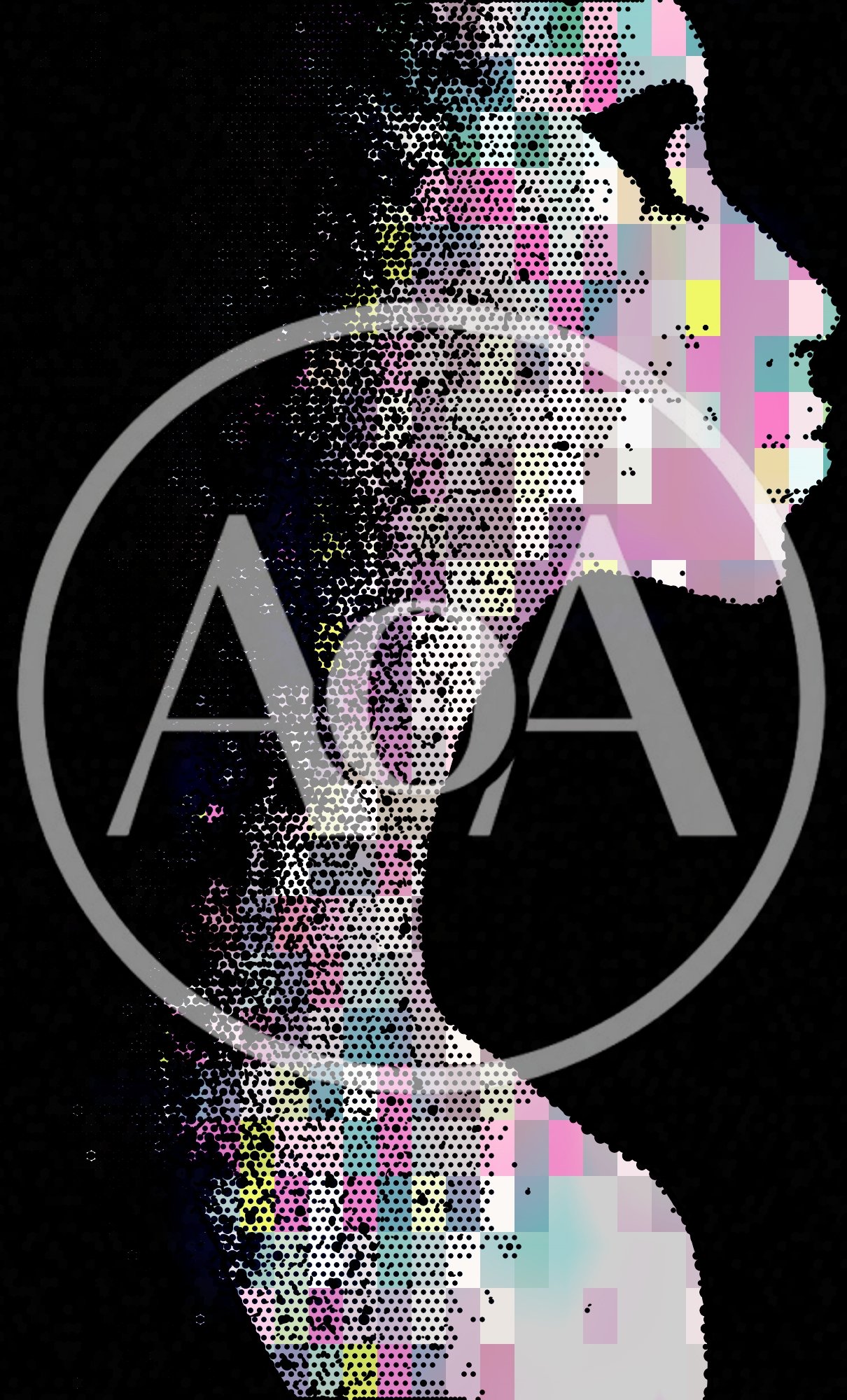 Abstract Digital Silhouette Of A Woman Profile