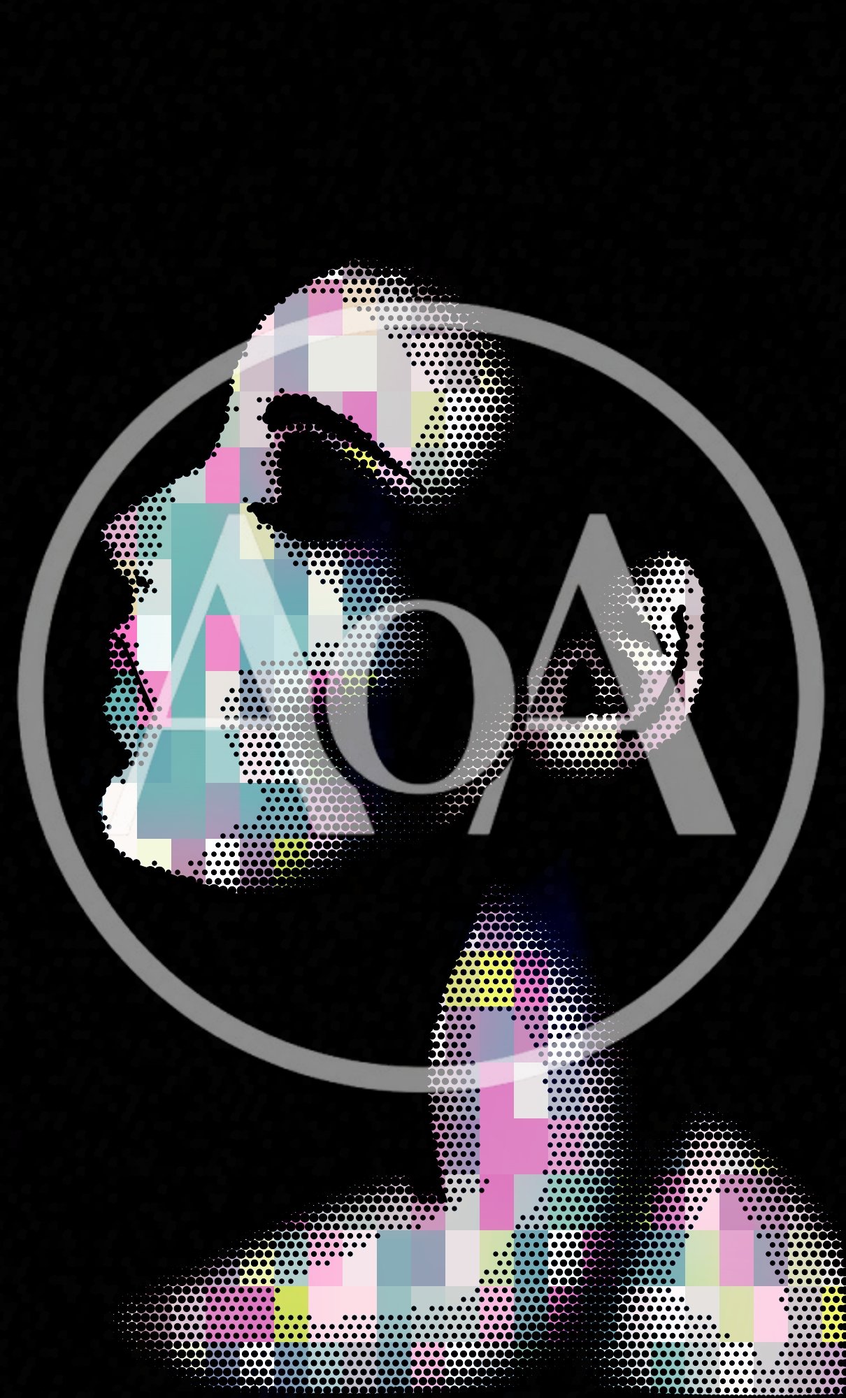 Abstract Digital Portrait Of A Human Profile