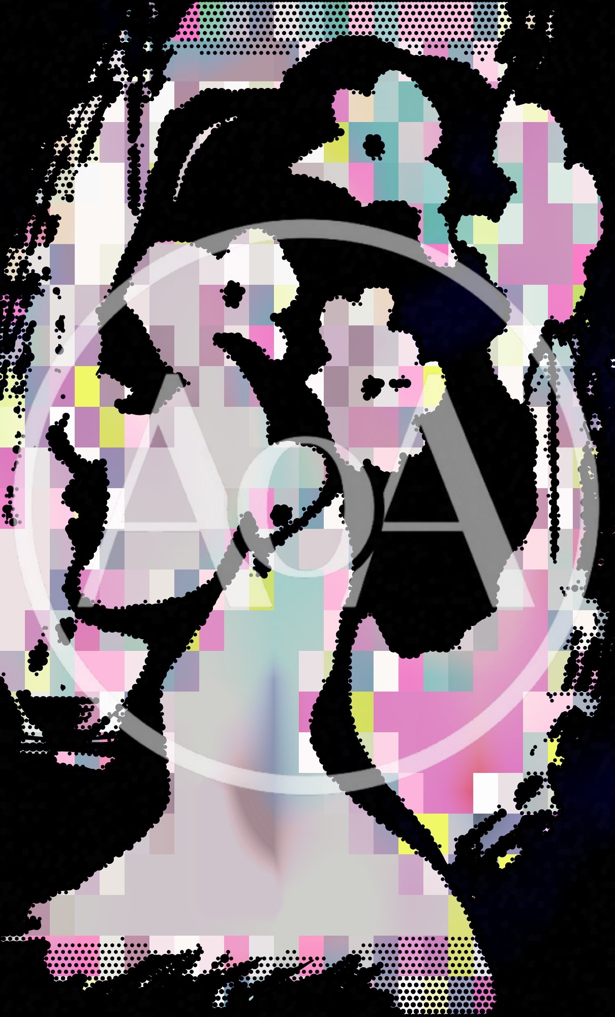 Abstract Digital Portrait Of A Woman With Floral Hair