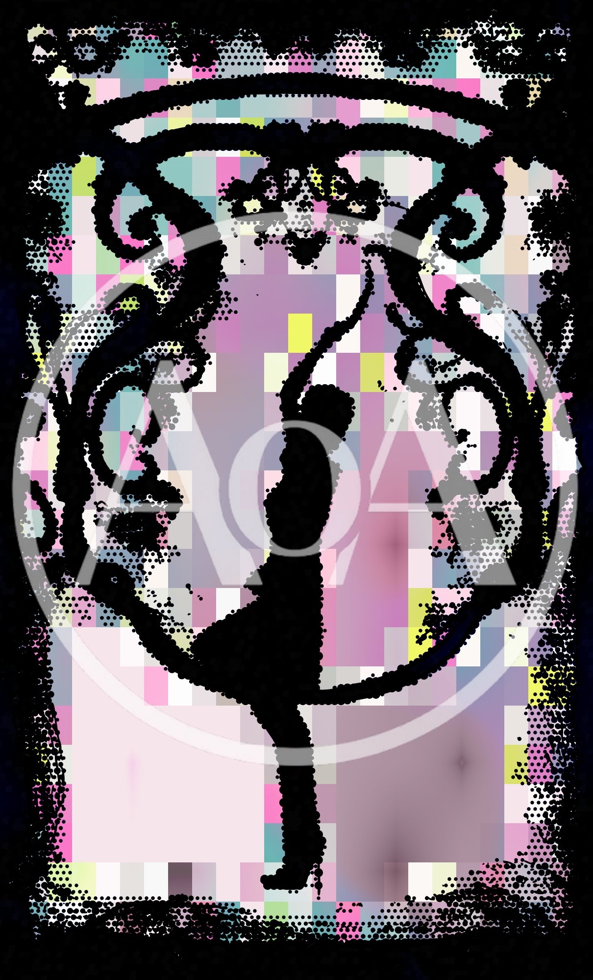 Abstract Silhouette Of A Woman In A Yoga Pose