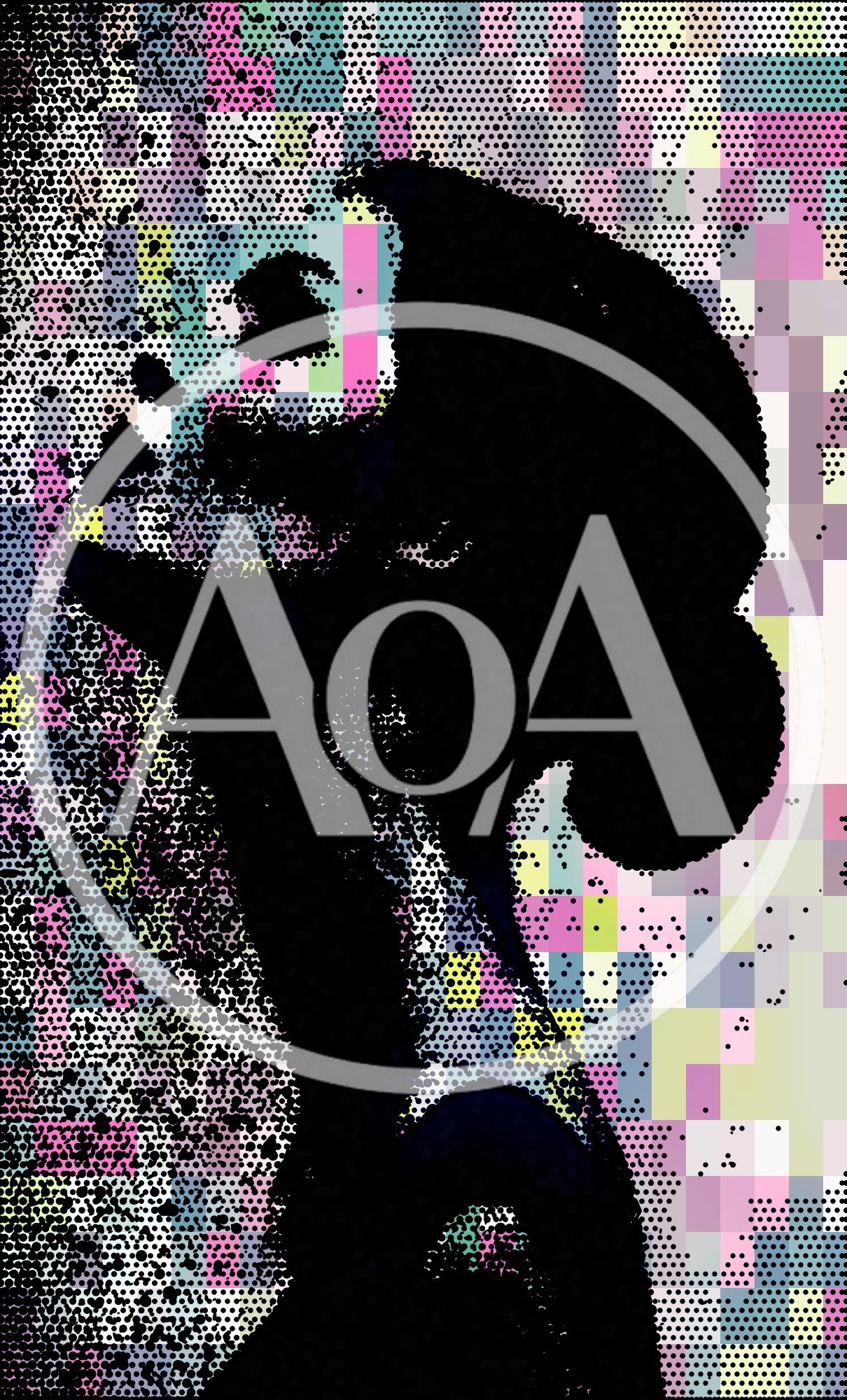 Abstract Silhouette Of A Woman Looking Upward