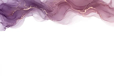 Abstract Purple Alcohol Ink Background With Gold Veins