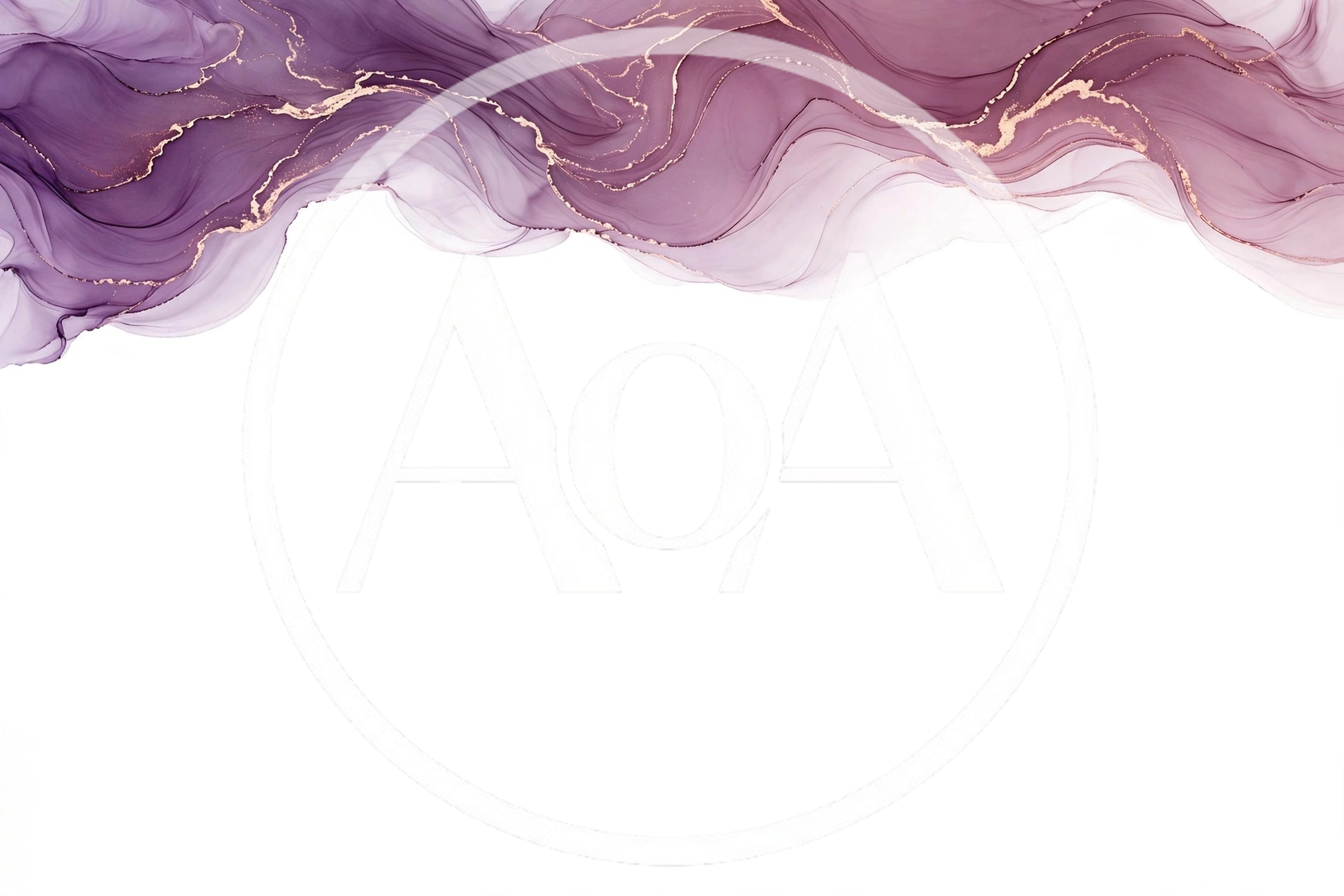 Abstract Purple Alcohol Ink Background With Gold Veins