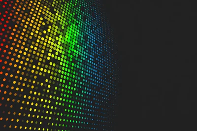 Abstract Rainbow Gradient Dot Pattern Background