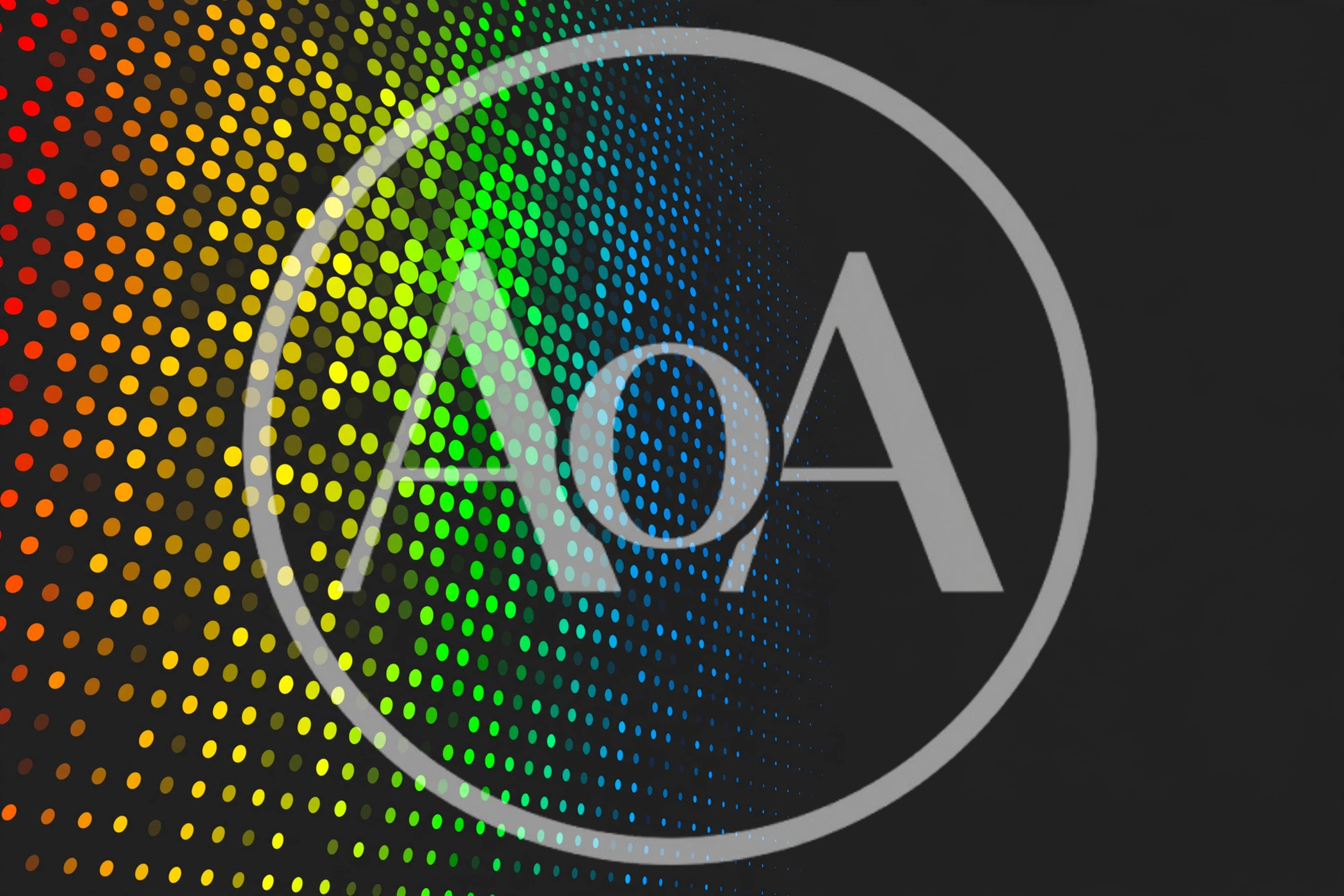 Abstract Rainbow Gradient Dot Pattern Background