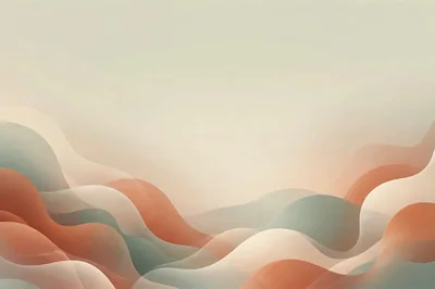 Abstract Wavy Background With Soft Pastel Tones