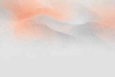Abstract Watercolor Background With Soft Peach And Grey Waves