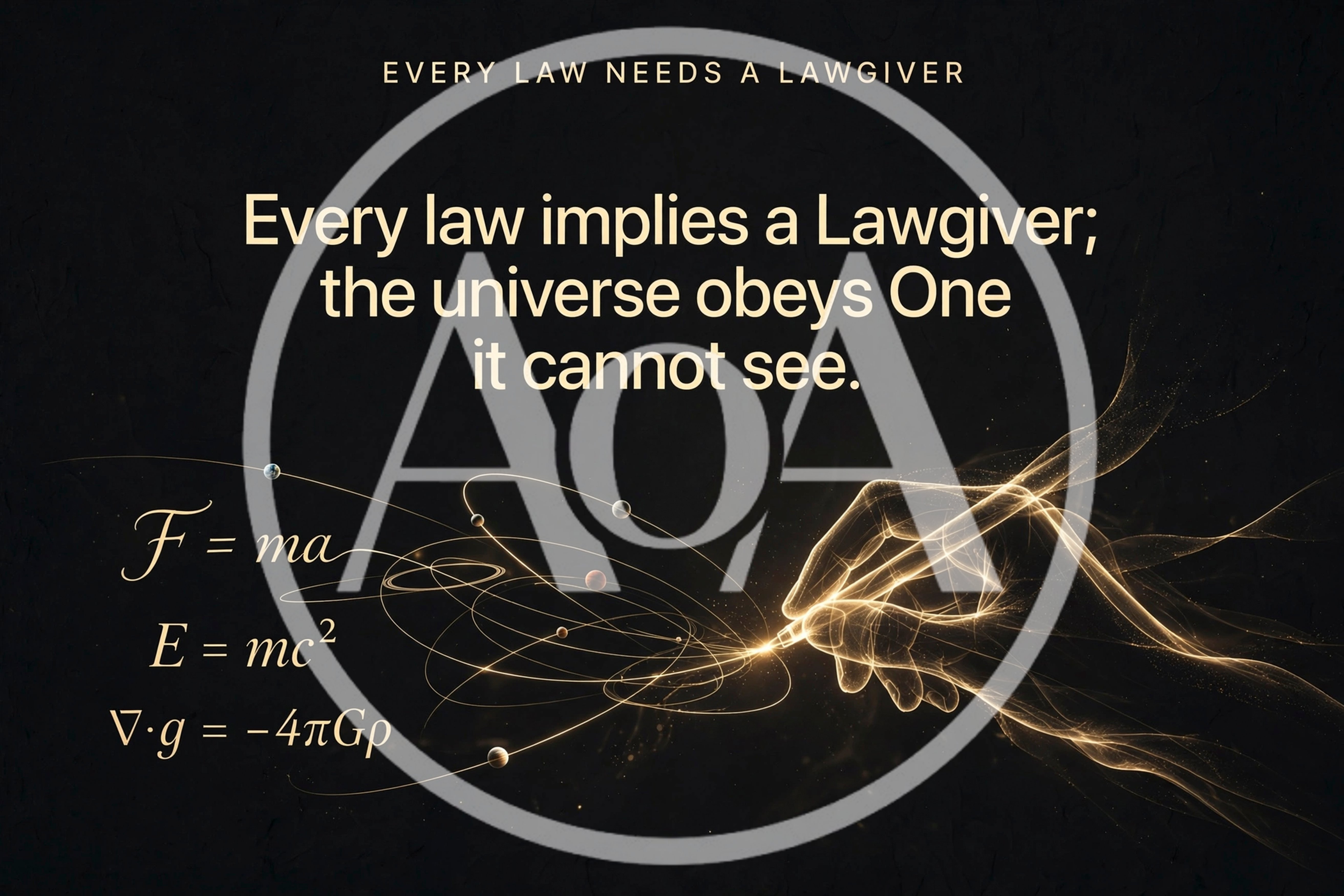Conceptual Illustration Of Divine Creation And Physics