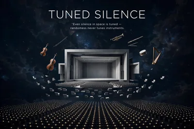 Surreal Concert Hall Floating In Deep Space