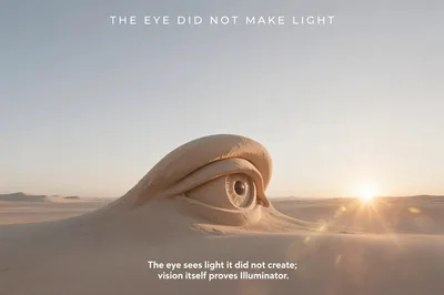 Surreal Sand Sculpture Of A Giant Human Eye