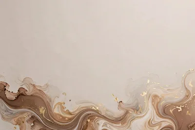 Abstract Brown And Gold Alcohol Ink Background