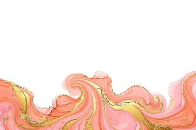 Abstract Pink And Gold Alcohol Ink Background