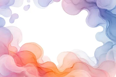 Abstract Alcohol Ink Background With Soft Pastel Swirls