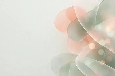 Abstract Background With Soft Pastel Overlapping Shapes