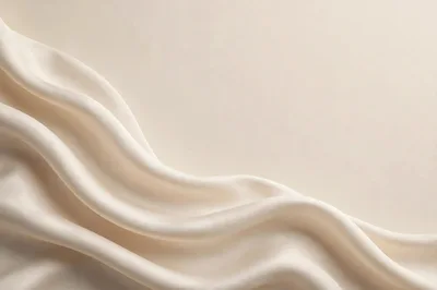 Elegant Cream Silk Fabric Background