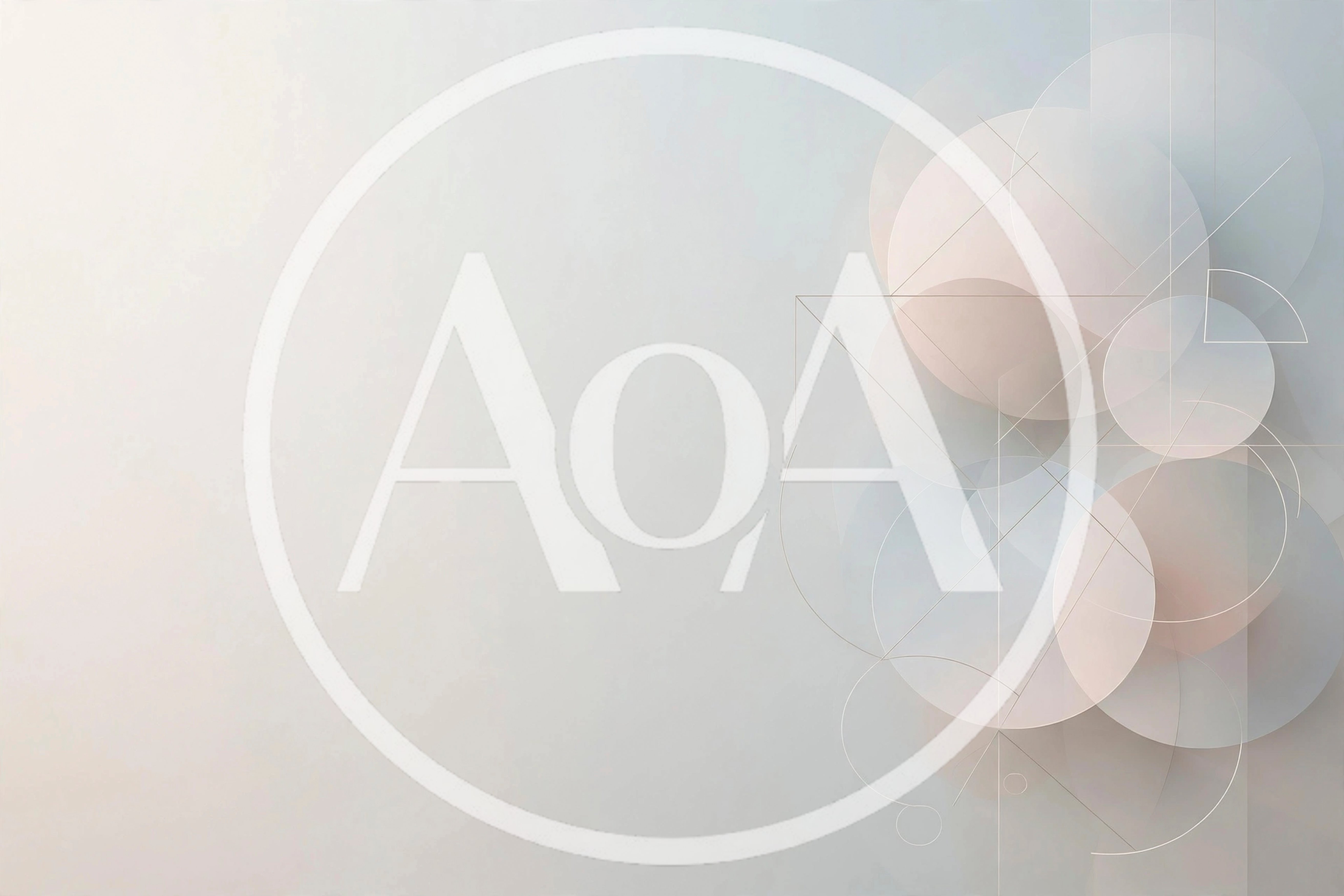 Abstract Geometric Background With Overlapping Circles And Lines