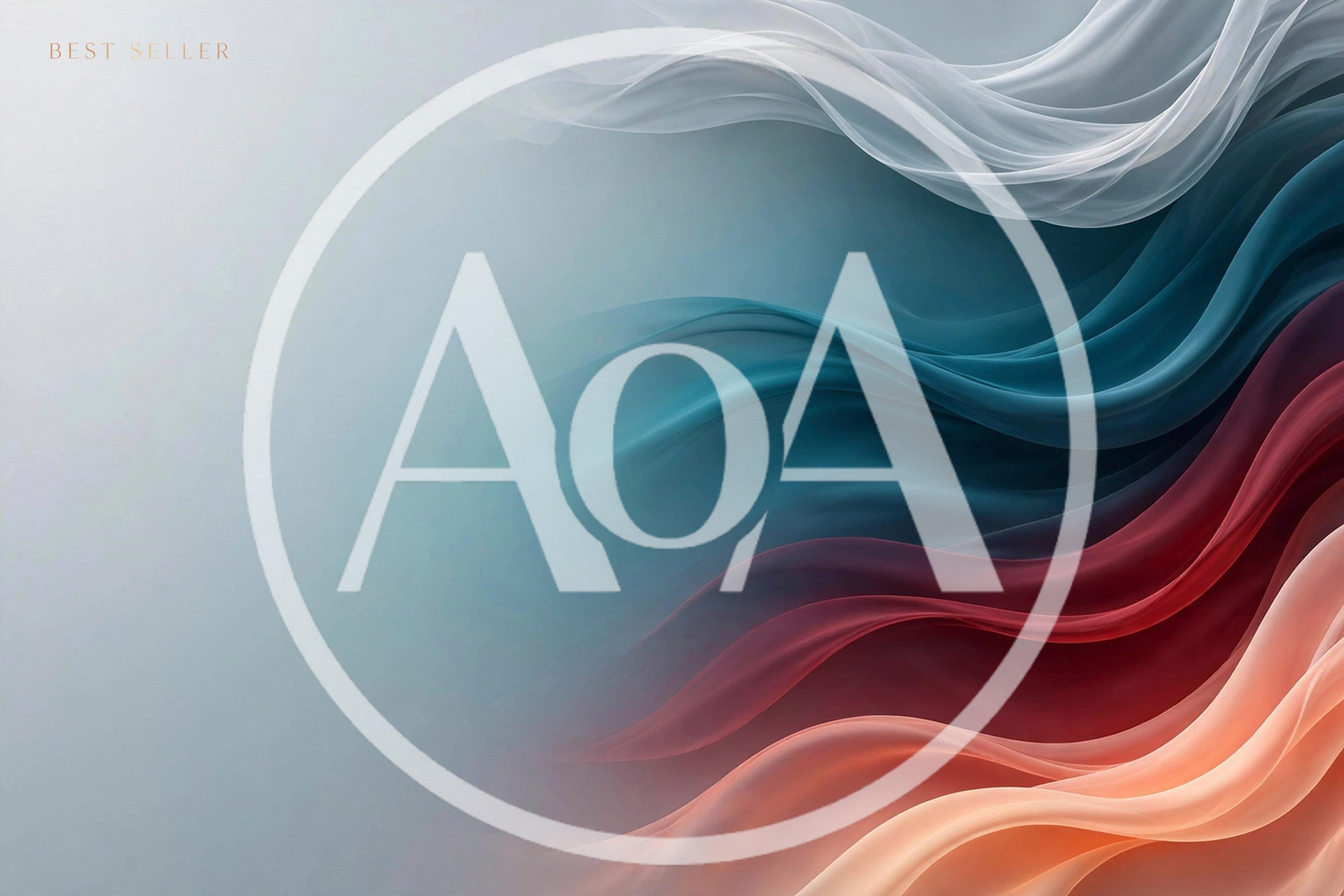 Abstract Flowing Silk Fabric Waves Background