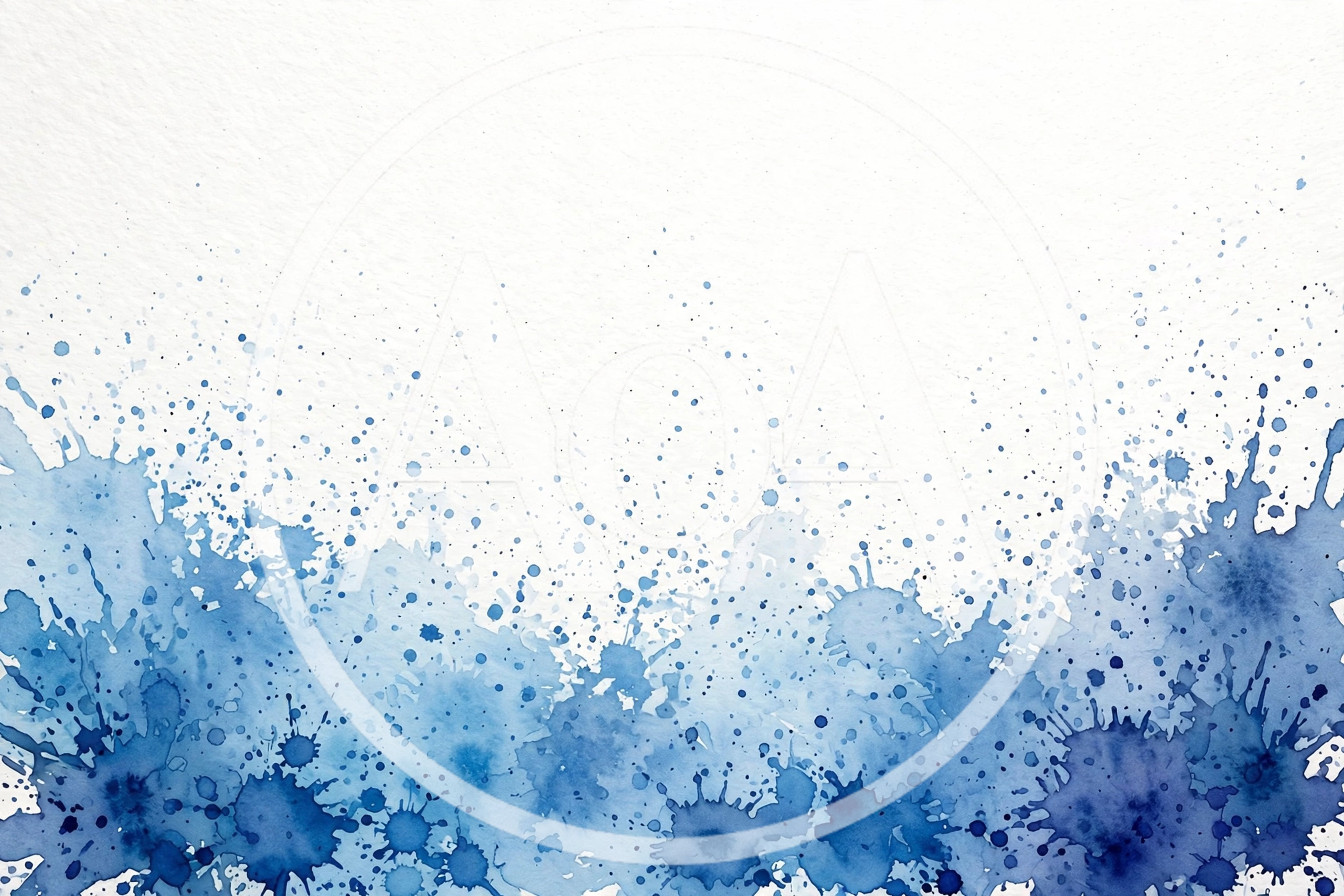 Blue Watercolor Paint Splatter Texture Background