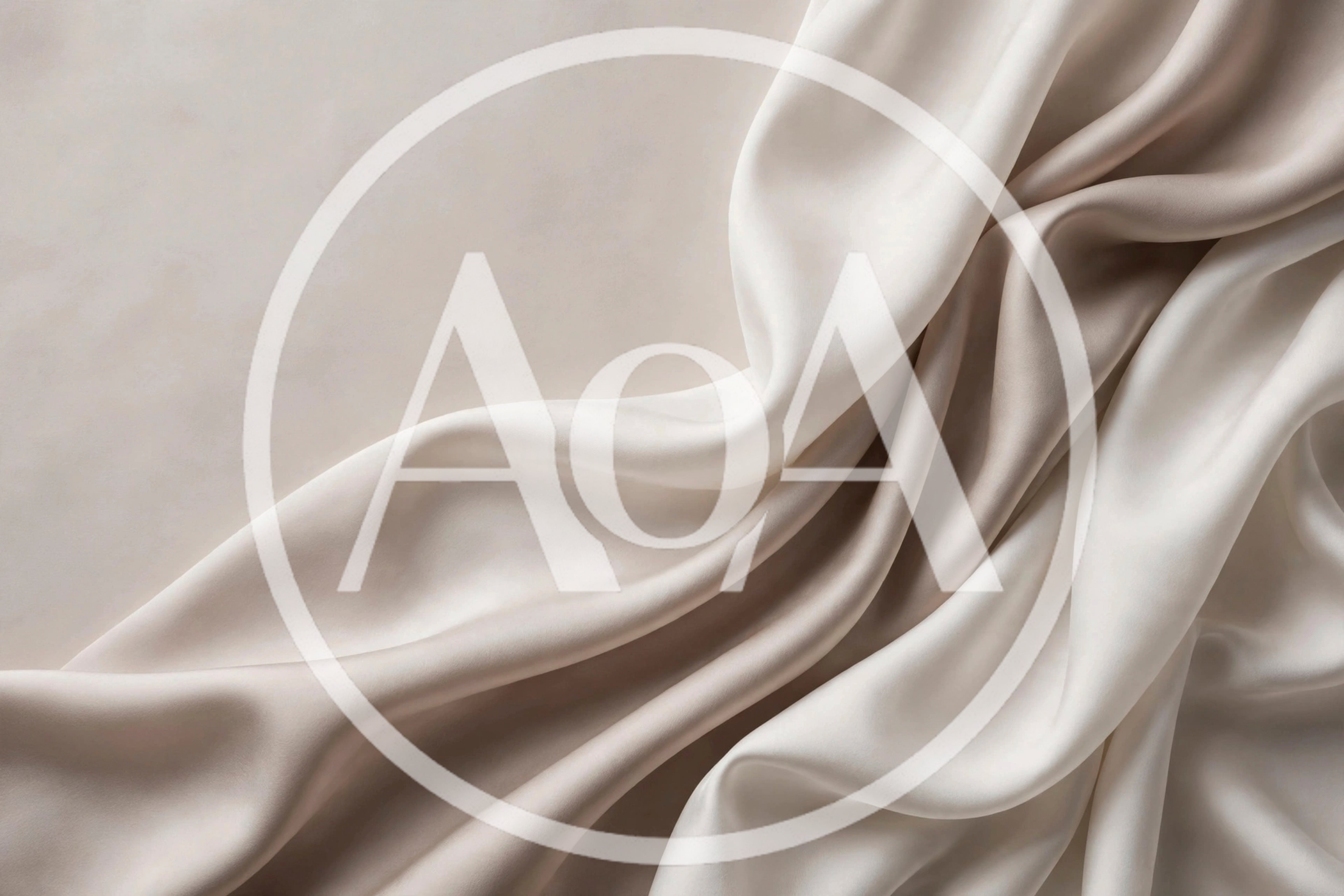 Elegant Beige Silk Fabric Draped In Soft Folds