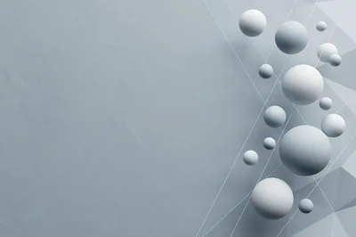 Abstract 3D Spheres With Geometric Lines Background