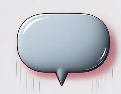 Blank Comic Book Speech Bubble With Glossy Finish