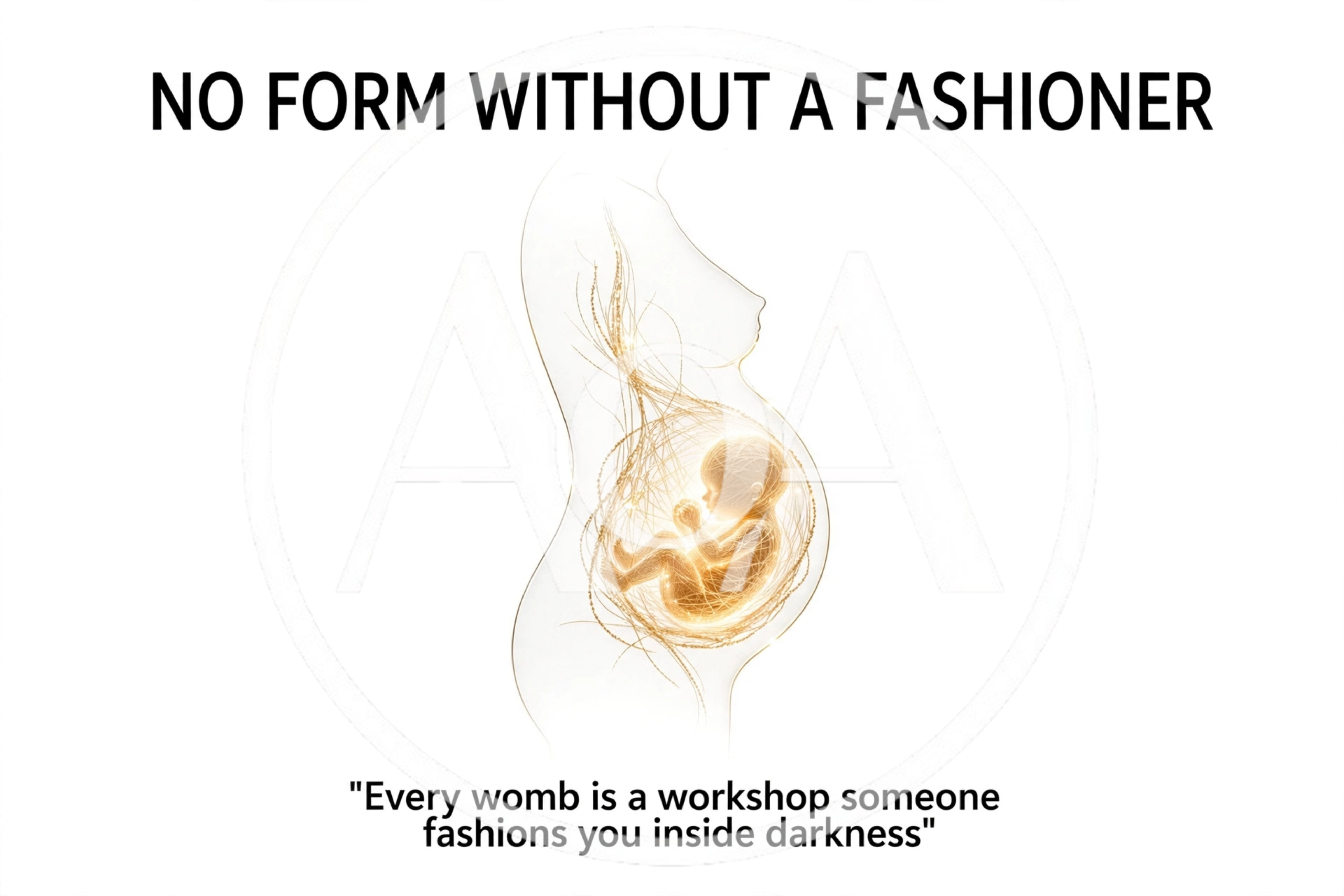 Conceptual Illustration Of A Fetus Inside A Pregnant Womb