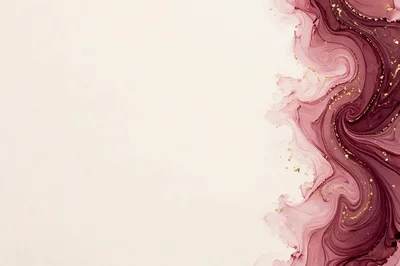 Abstract Burgundy And Gold Alcohol Ink Background