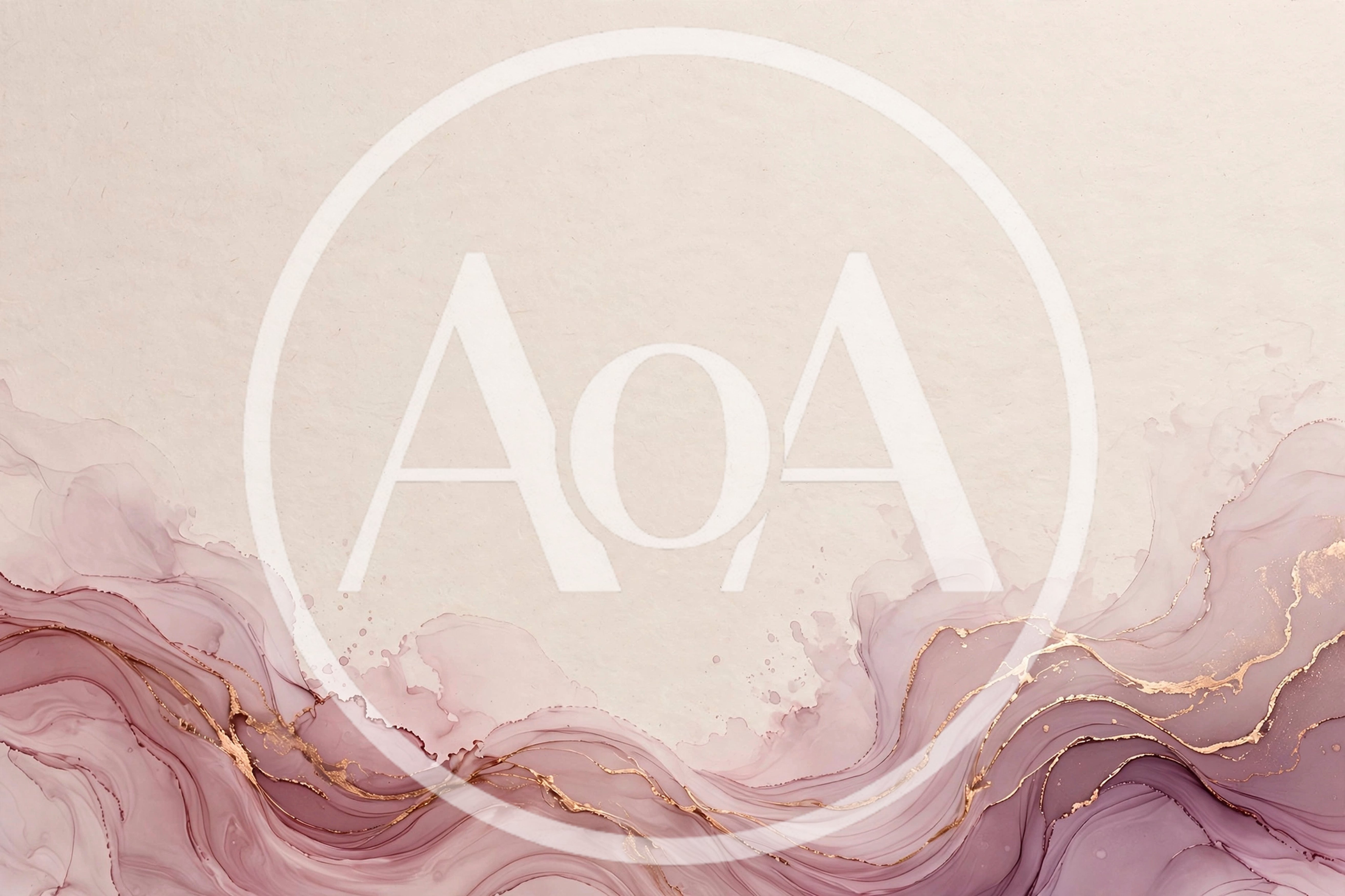 Abstract Alcohol Ink Background With Gold Veins