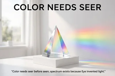 Glass Pyramid Prism Refracting Light Into Rainbow Spectrum