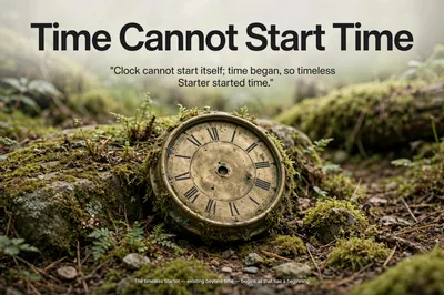 Antique Clock Resting On Mossy Forest Floor