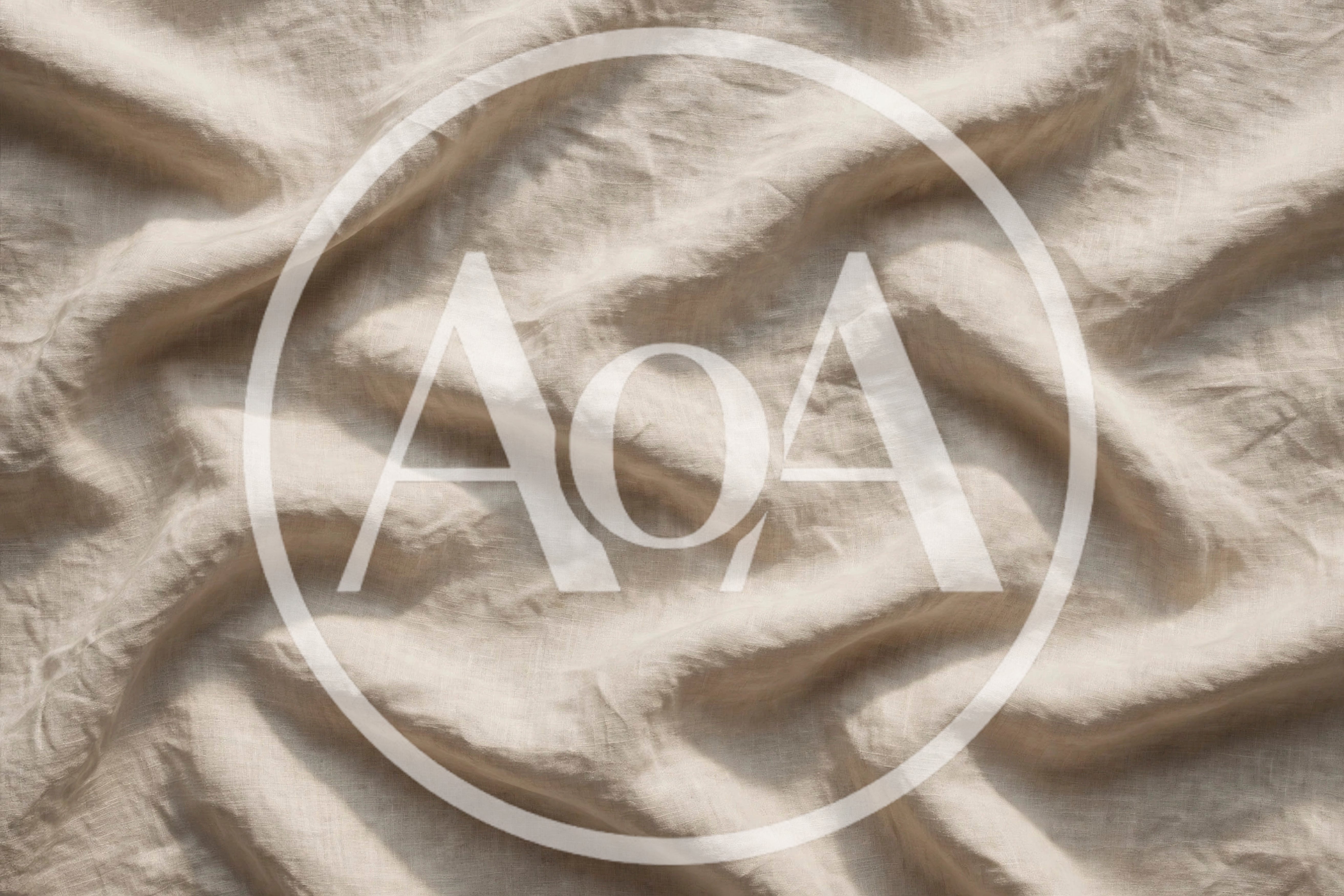 Wrinkled Beige Linen Fabric Texture Background