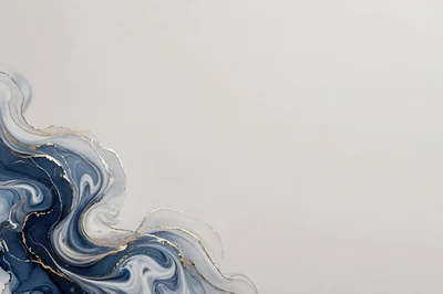 Abstract Blue And Gold Alcohol Ink Background