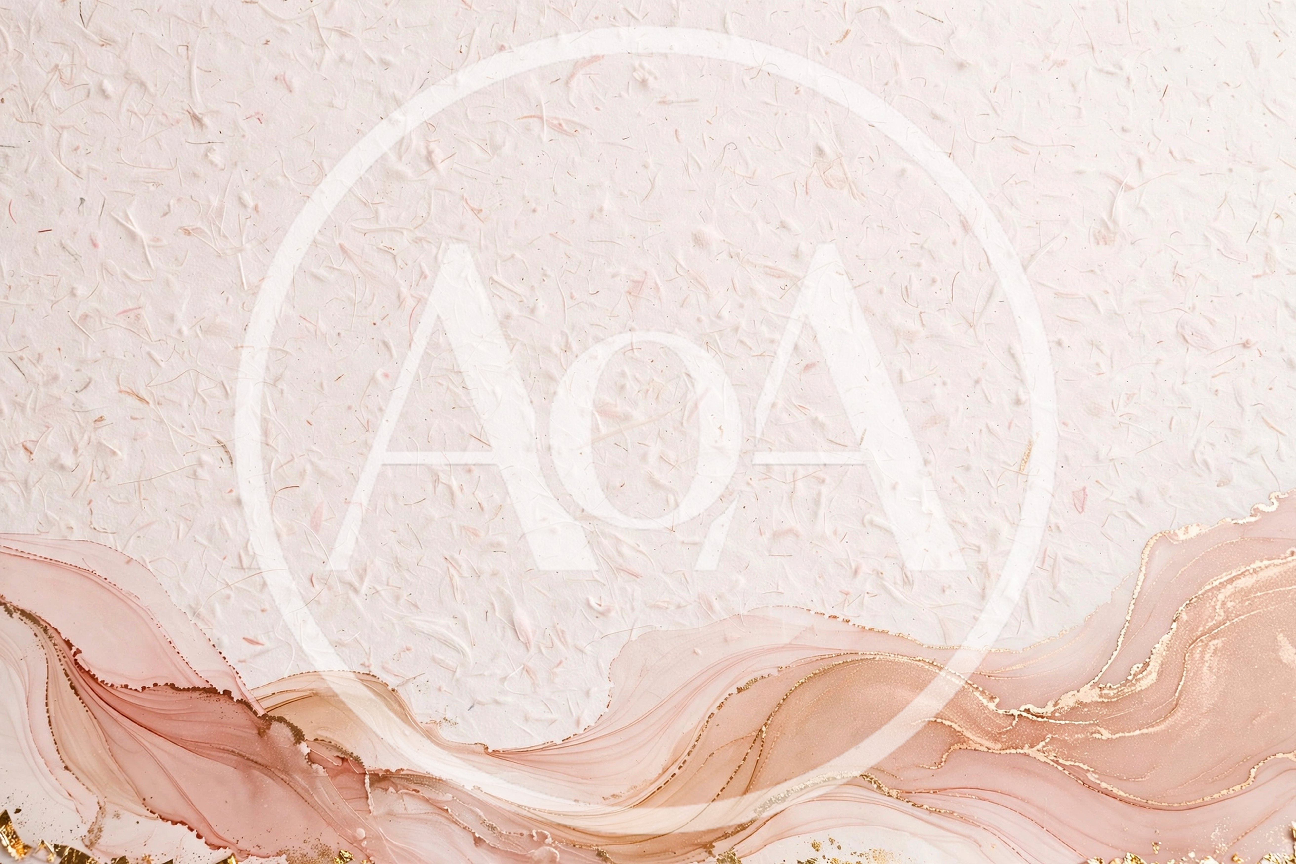 Abstract Pink And Gold Alcohol Ink Texture Background