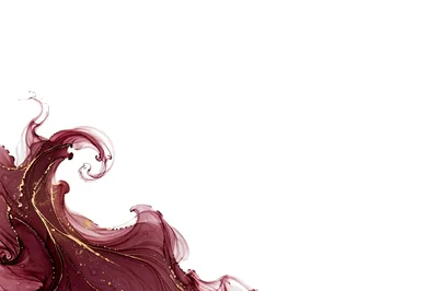 Abstract Maroon Alcohol Ink Background With Gold Veins