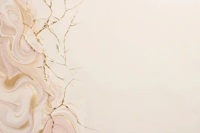 Abstract Marble Background With Gold Kintsugi Veins