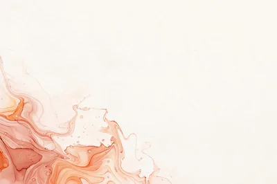 Abstract Alcohol Ink Background With Warm Orange Tones