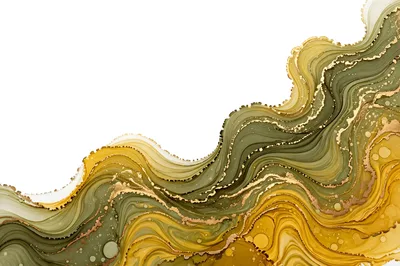 Abstract Alcohol Ink Background With Gold Veins
