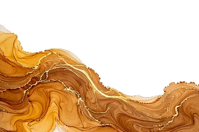 Abstract Gold and Brown Alcohol Ink Background