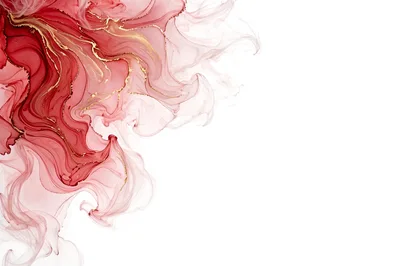 Abstract Red And Gold Alcohol Ink Background