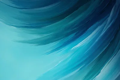 Abstract Blue Paint Brush Strokes Background