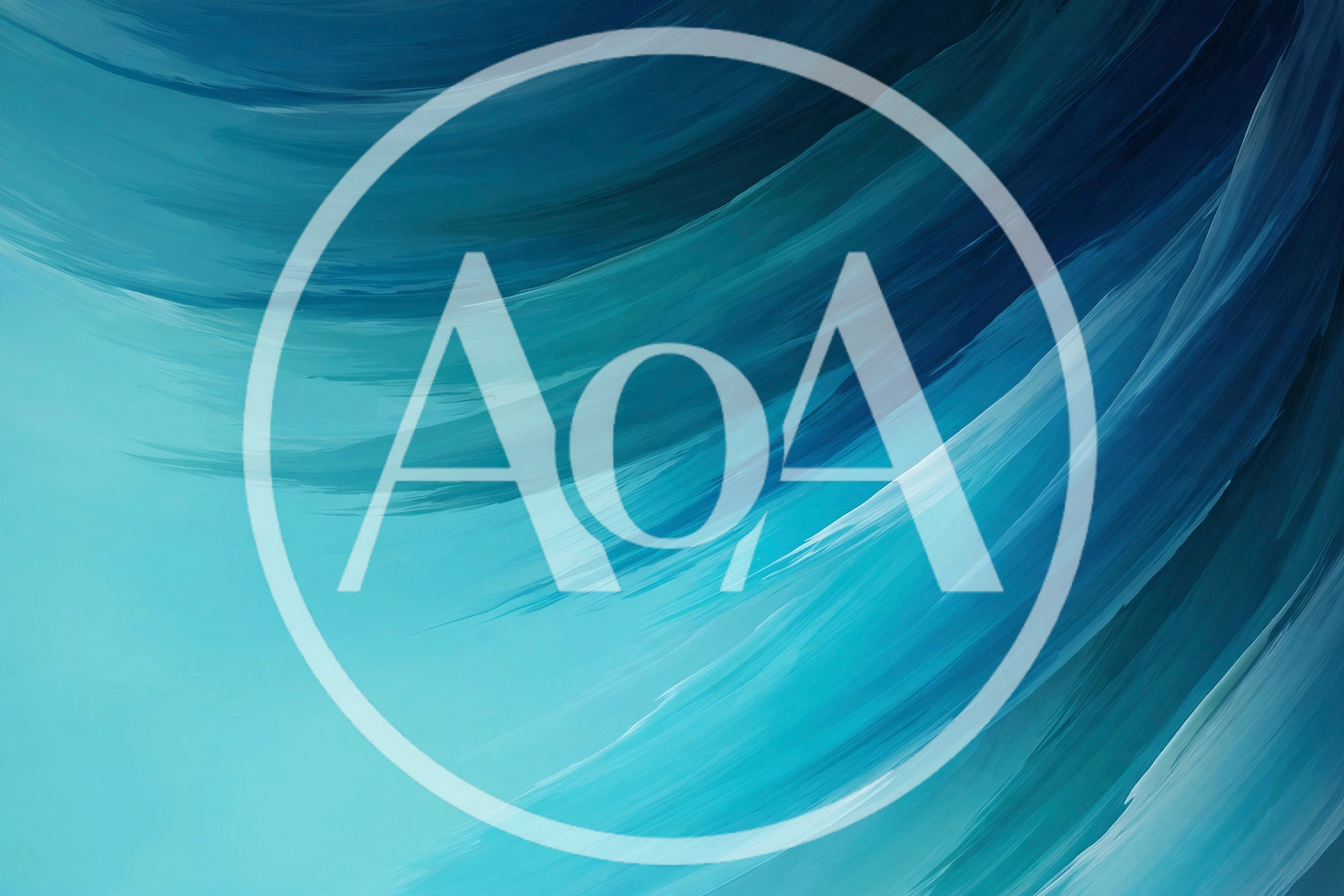 Abstract Blue Paint Brush Strokes Background