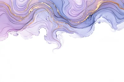 Abstract Purple And Gold Alcohol Ink Background