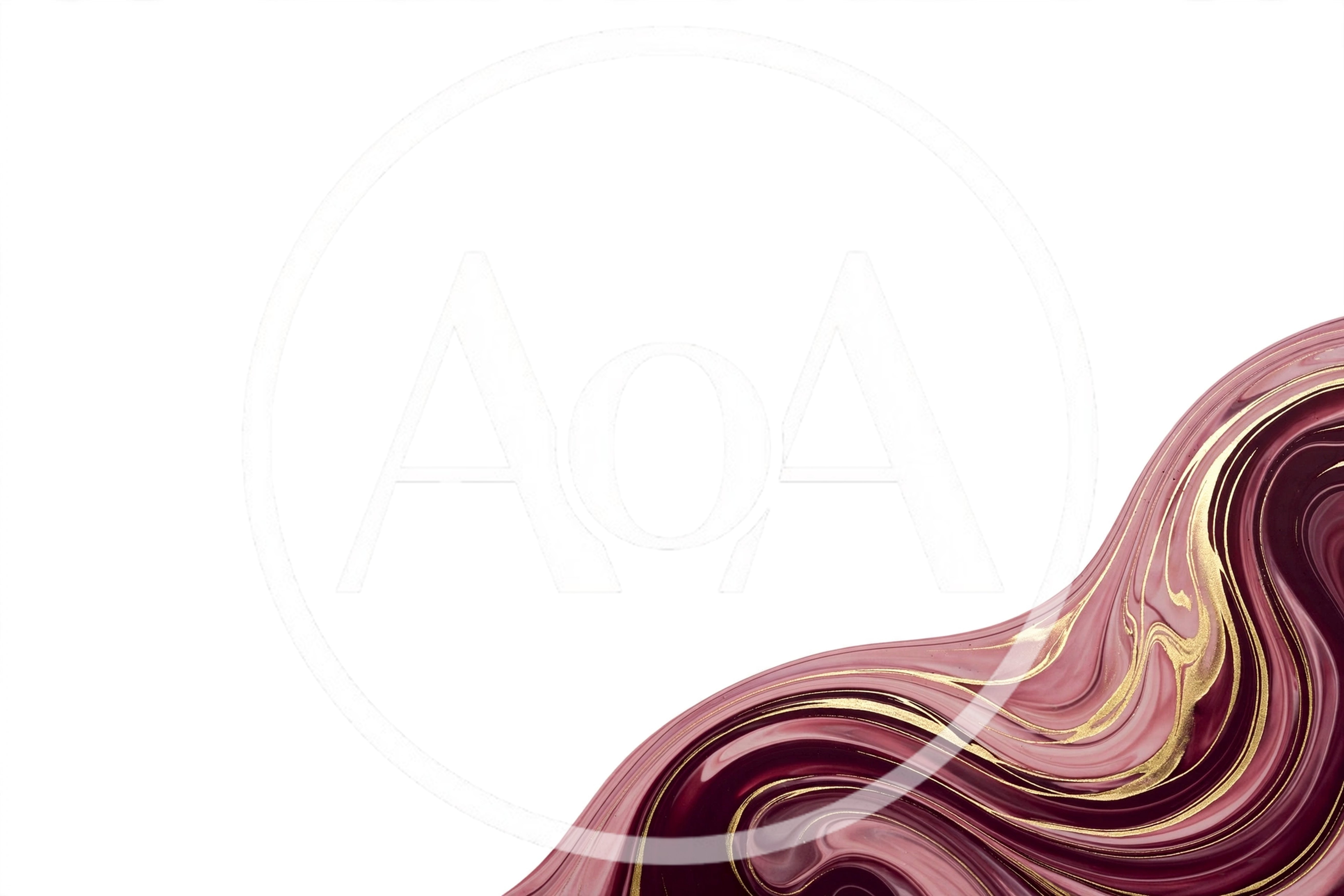 Abstract Liquid Marble Background With Gold Veins