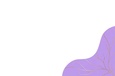 Abstract Purple Shape With Gold Line Art Pattern