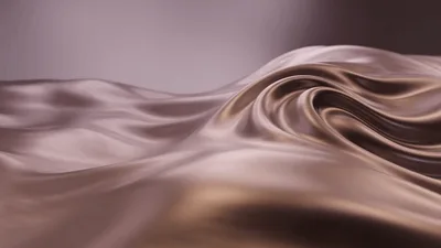 Abstract Liquid Metal Surface Flowing With Color Transitions